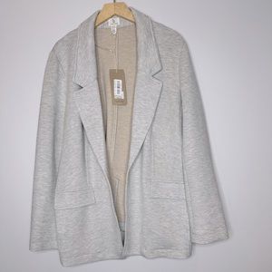 B New York Knit Blazer In gray